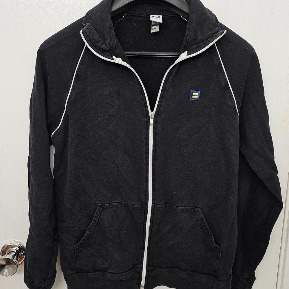 Human Rights Campaign HRC Full Zip Up Sweater by American Apparel (Unisex, Med)
